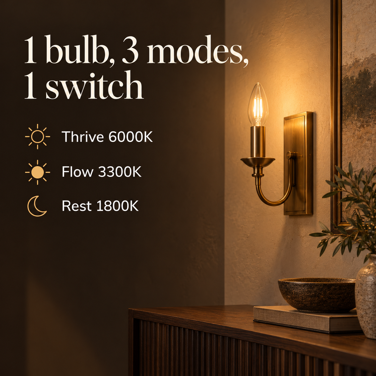 E12 Circadian Light Bulb